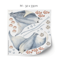 Under the sea wall stickers - Ocean Dreams - Rays