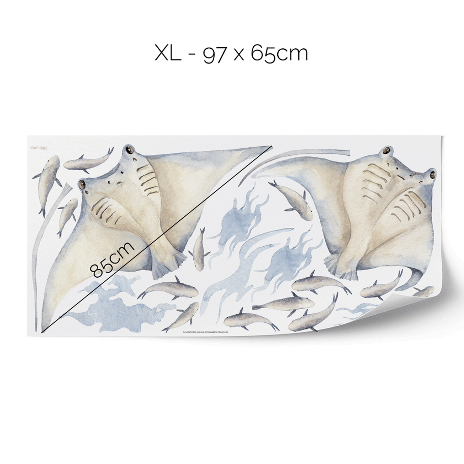 Under the sea wall stickers - Ocean Dreams - Rays ceiling wall sticker