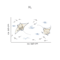 Under the sea wall stickers - Ocean Dreams - Rays ceiling wall sticker