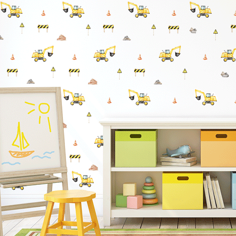 Digger wall stickers