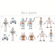 Robot wall stickers
