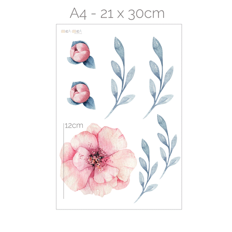 Flower wall stickers - Watercolour roses