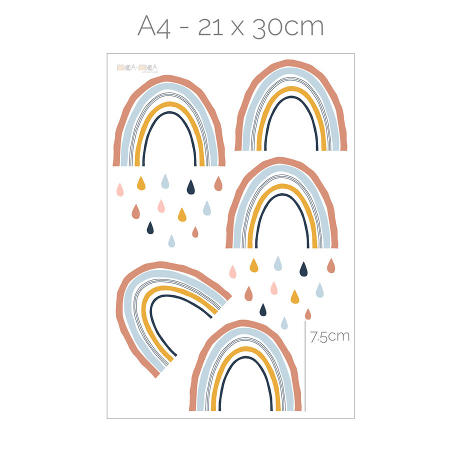 Rainbow wall stickers - Nordic rainbows