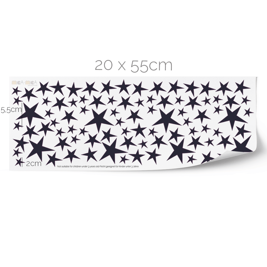 Space wall sticker - Moon with stars