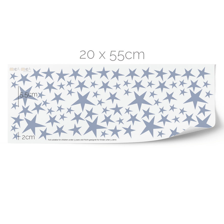 Space wall sticker - Moon with stars