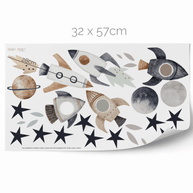 Wandtattoo Weltraum - Mondreise