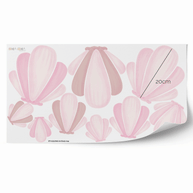Shell mix wall stickers - Dusty rose
