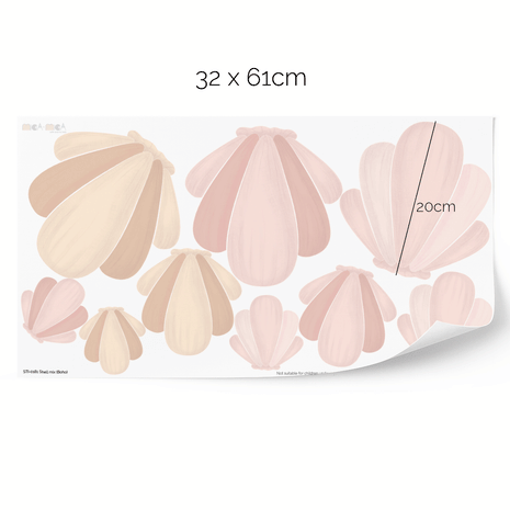 Wandtattoo Muschelmix - Boho