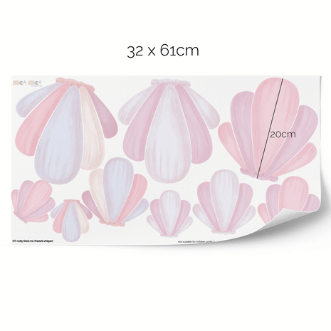 Wandtattoo Muschelmix - Pastellzauber