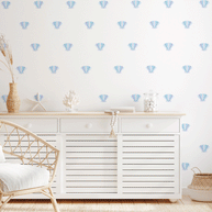 Cheeky mermaid tail wall stickers - Ocean blue