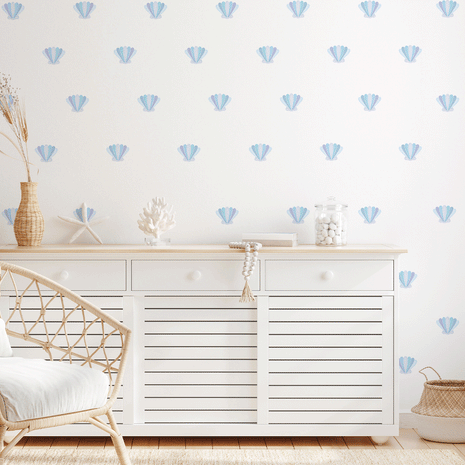 Mini-shells wall stickers - Oceanblue