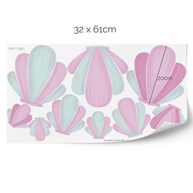 Wandtattoo Muschelmix - Bunter Zauber