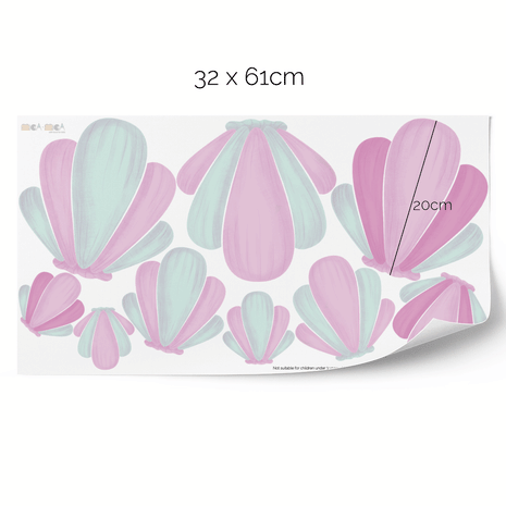 Wandtattoo Muschelmix - Bunter Zauber