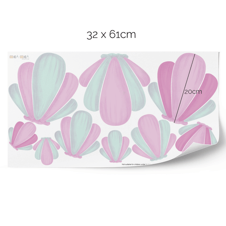 Wandtattoo Muschelmix - Bunter Zauber
