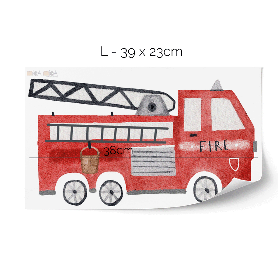 Wandtattoo Feuerwehrauto