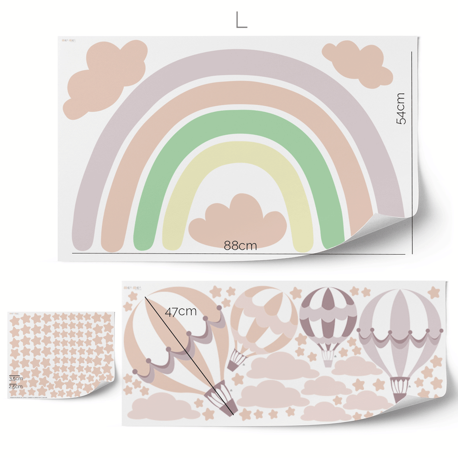 Rainbow wall sticker (Pastel)