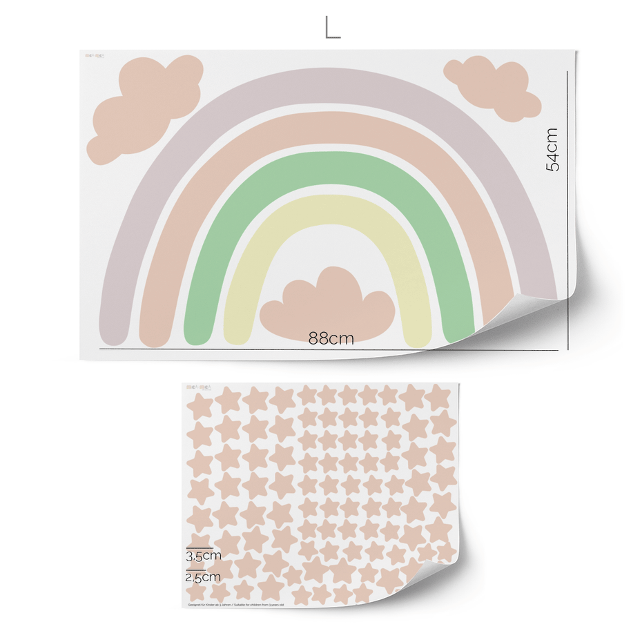Rainbow wall sticker (Pastel)