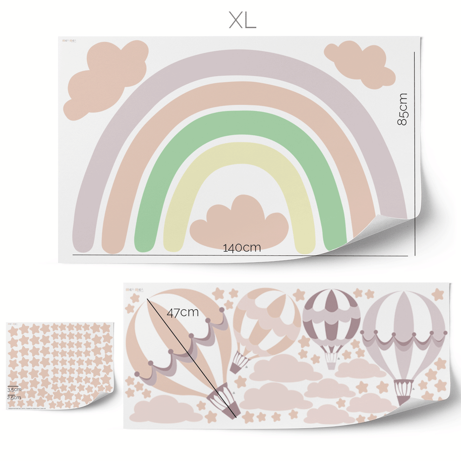 Rainbow wall sticker (Pastel)