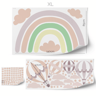 Rainbow wall sticker (Pastel)