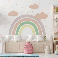 Rainbow wall sticker (Pastel)