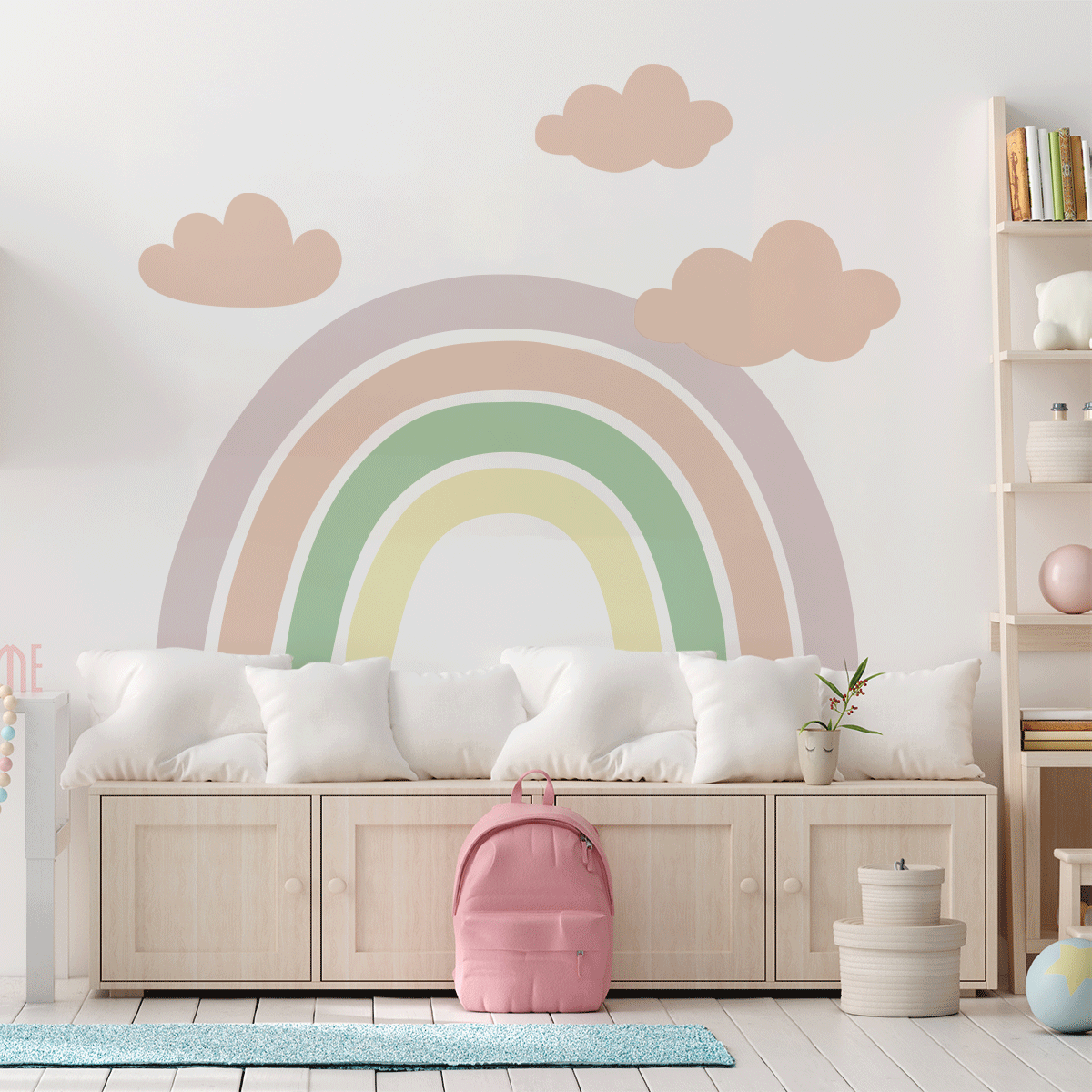 Rainbow wall sticker (Pastel)