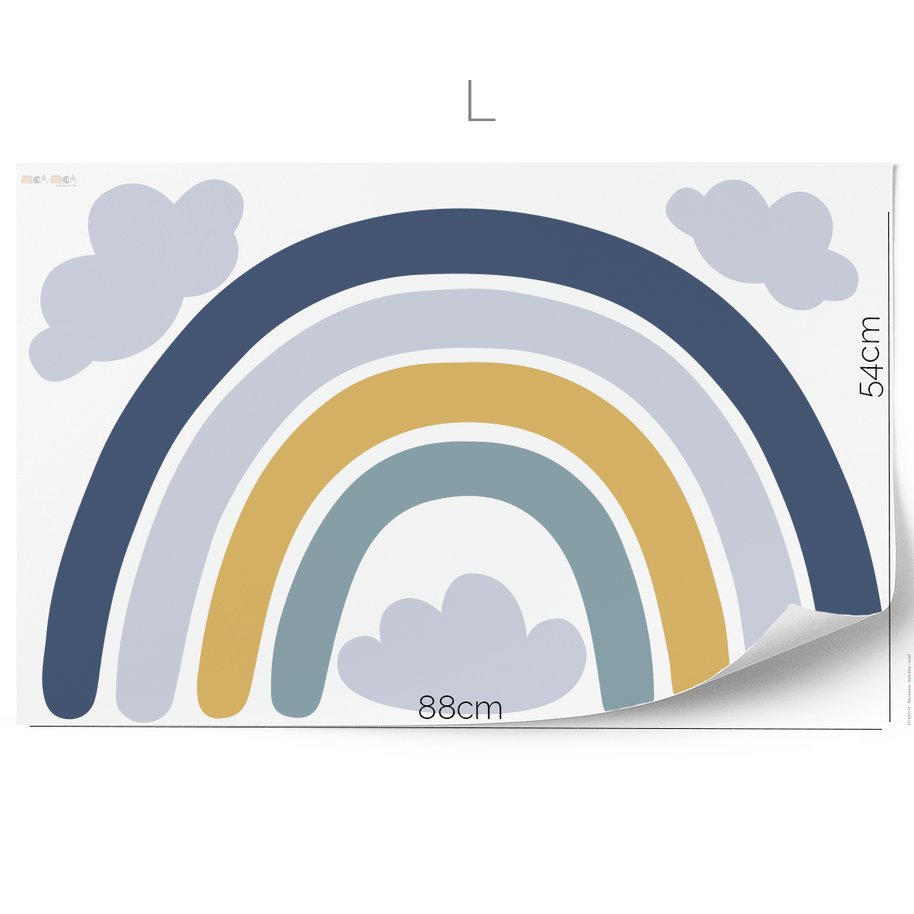 Rainbow wall sticker (Blue)