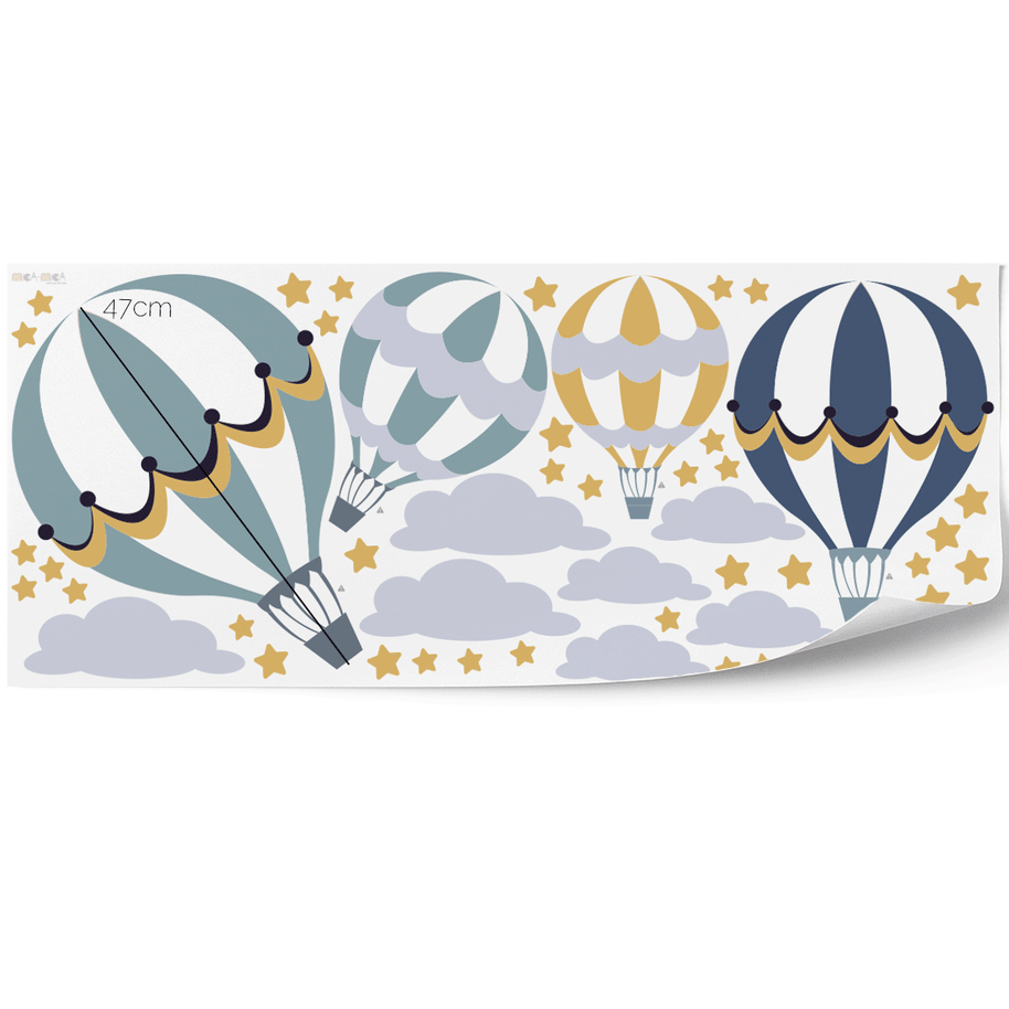 Rainbow wall sticker (Blue)