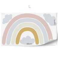 Rainbow wall sticker (Dusty Pink/Mustard)