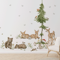 Woodland wall stickers - Magical forest - bears
