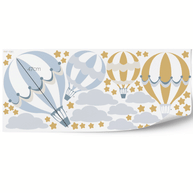 Wandtattoo Regenbogen (Blau Senf)