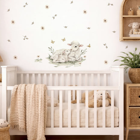 Wandtattoo Landtiere - Magischer Bauernhof - Schafe