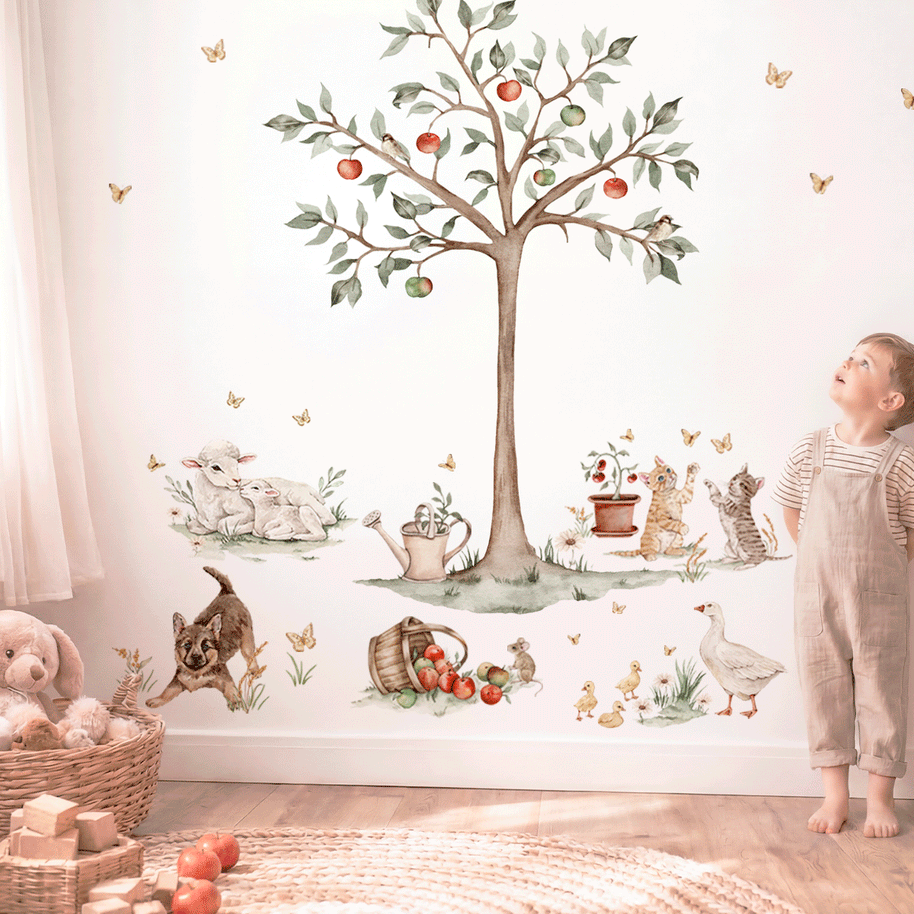 Farm animals wall stickers – Magical farm – Complete farm set