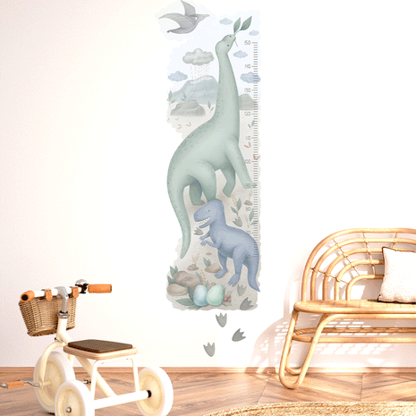 Height chart wall stickers - Dinosaur Expedition growth chart
