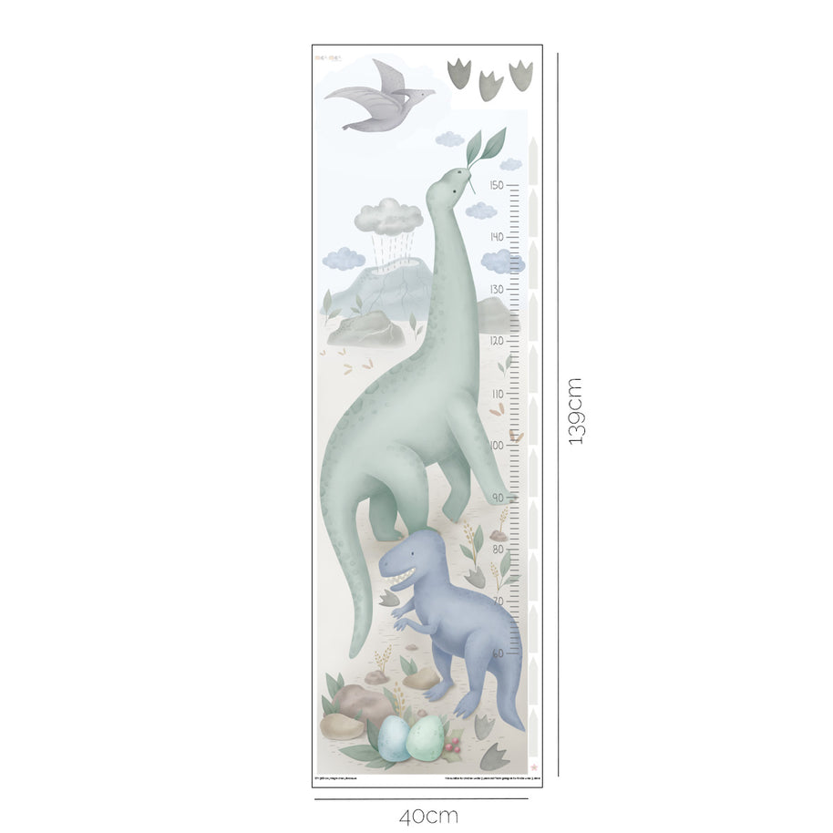 Height chart wall stickers - Dinosaur Expedition growth chart