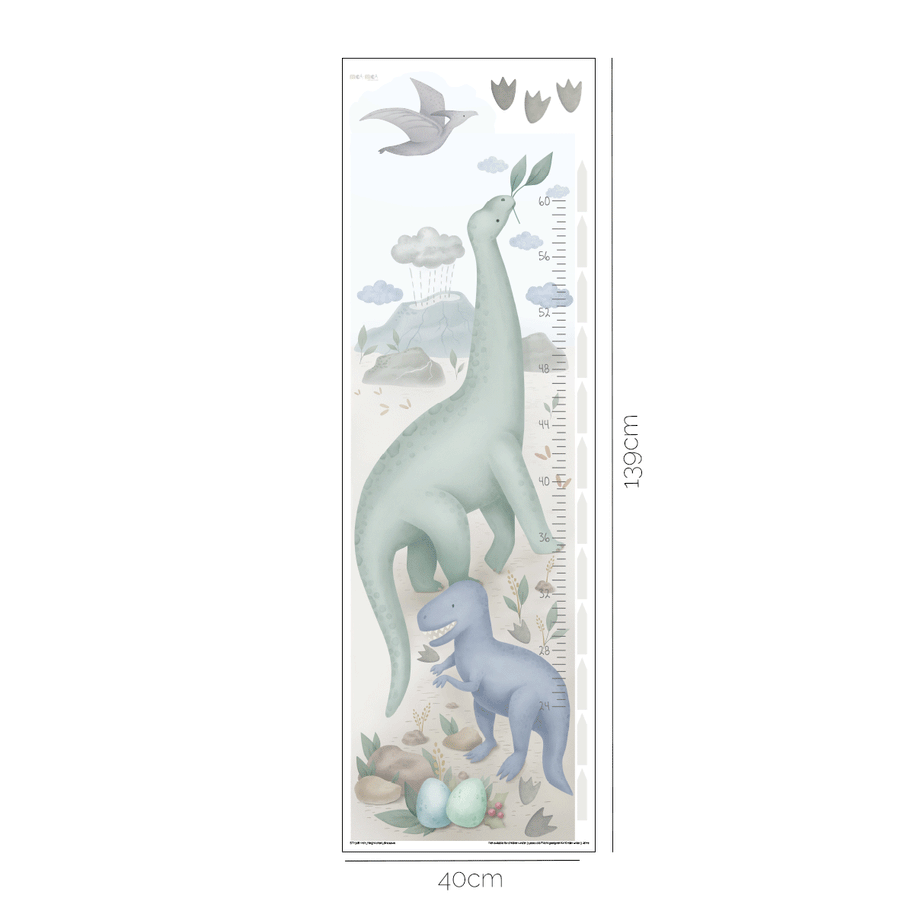 Height chart wall stickers - Dinosaur Expedition growth chart