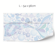Cheeky mermaid tail wall stickers - Ocean blue