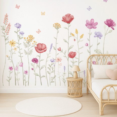 Wild flower wall stickers - Meadow Magic