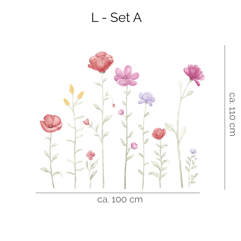 Wandtattoo Blumen - Wiesenzauber