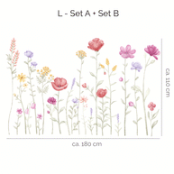Wandtattoo Blumen - Wiesenzauber