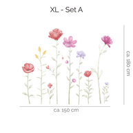 Wandtattoo Blumen - Wiesenzauber
