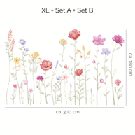 Wandtattoo Blumen - Wiesenzauber