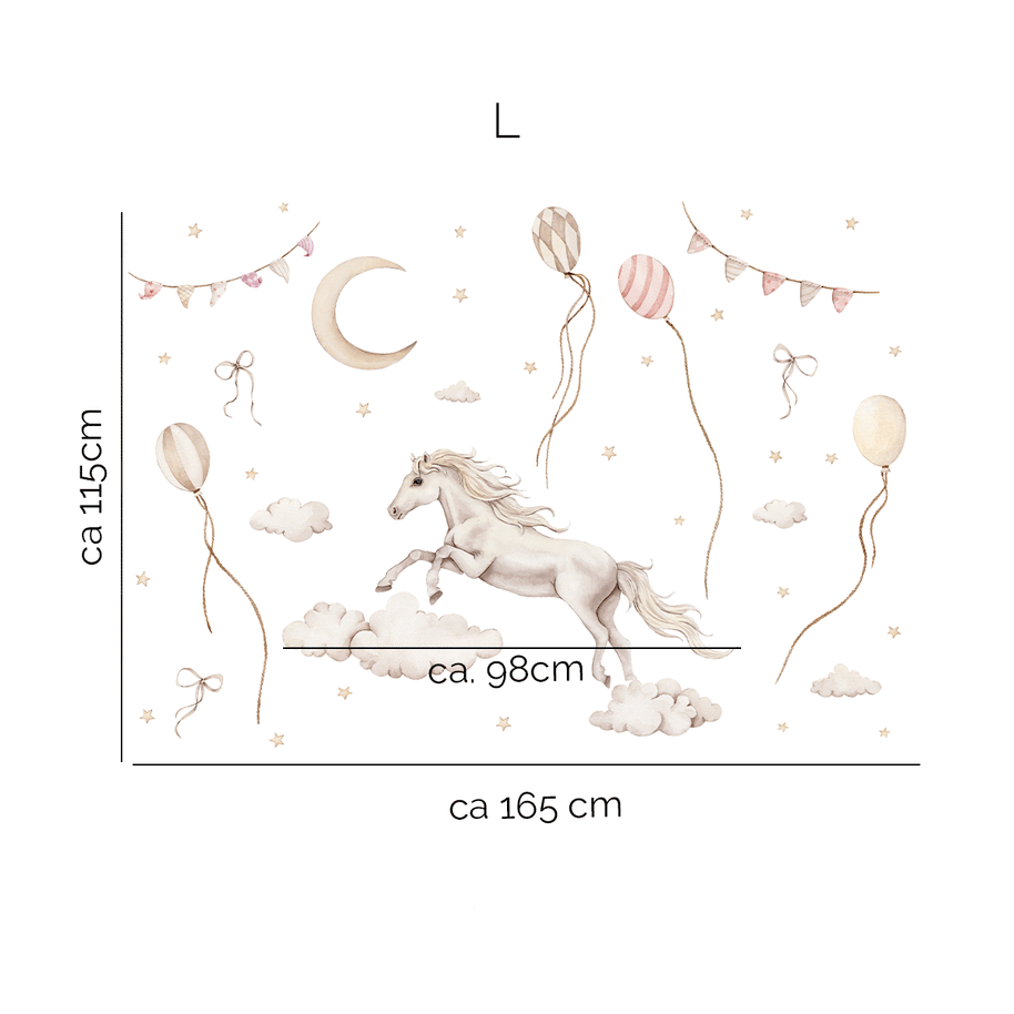 Horse wall stickers - Moon ride
