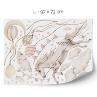 Horse wall stickers - Moon ride