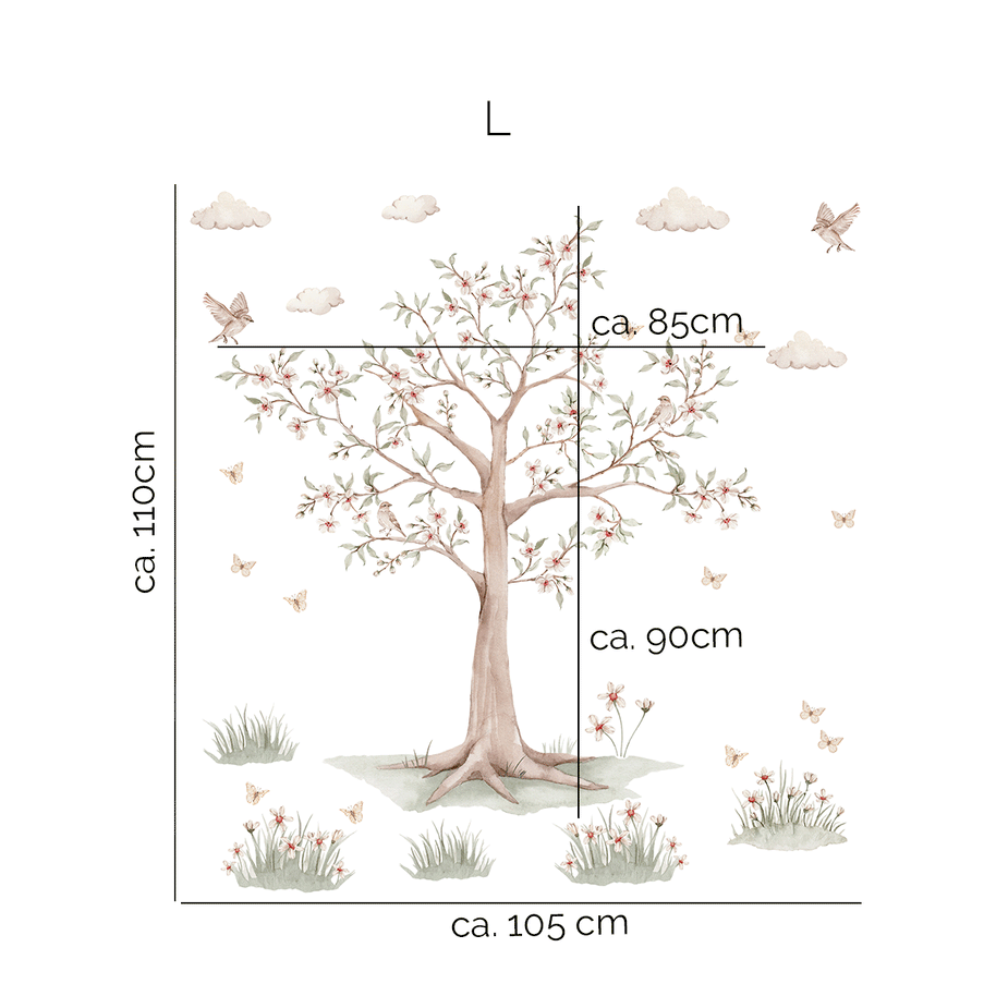 Tree wall stickers - Blossom tree - Moonlight Horses