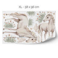 Horse & foal wall stickers - Moonlight Horses