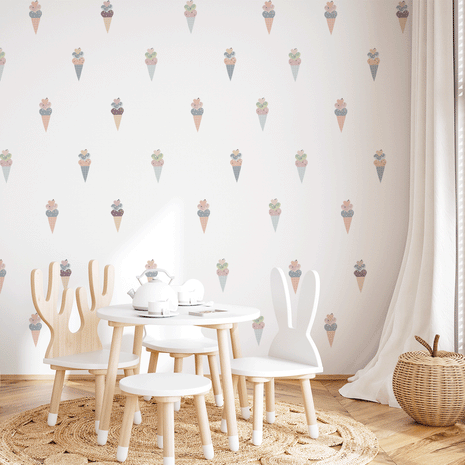 Summer ice cream cones wall stickers