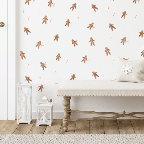 Wandtattoo Weihnachten - Lebkuchenmänner