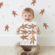 Wandtattoo Weihnachten - Lebkuchenmänner