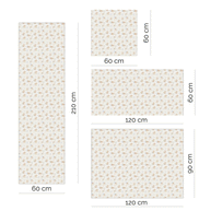 Furniture wrap - Bunny Blossoms (white)