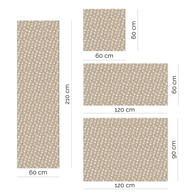 Furniture wrap - Little Pandas (brown)